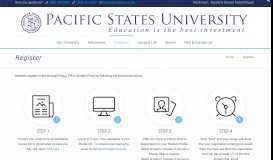 
							         Register – Pacific States University								  
							    