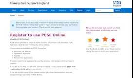 
							         Register - Primary Care Services England - PCSE - NHS England								  
							    