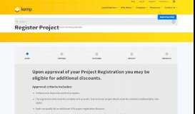 
							         Register Project - KEMP Technologies								  
							    
