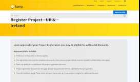 
							         Register Project | United Kingdom - KEMP Technologies								  
							    