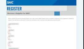 
							         Register - SAIC Supplier Portal								  
							    