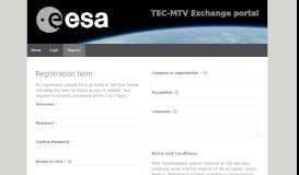 
							         Register – TEC-MTV Exchange portal								  
							    