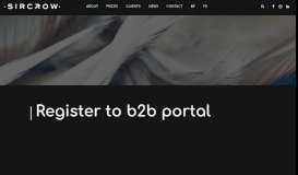 
							         Register to b2b portal – SIRCROW								  
							    
