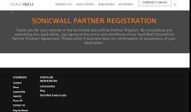 
							         Register to join SonicWall SecureFirst Partner Program.								  
							    