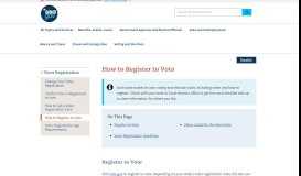 
							         Register to Vote and Check or Change Registration | USAGov								  
							    