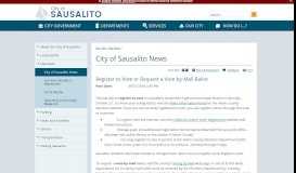 
							         Register to Vote or Request a Vote-by-Mail Ballot | City of Sausalito ...								  
							    