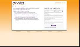 
							         Register with a Socket email address or dialup ... - My Account								  
							    