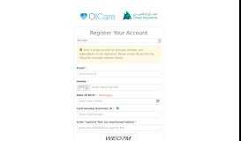 
							         Register Your Account - Oman Insurance Company								  
							    