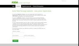 
							         Register - Your Asda Total Package								  
							    