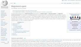 
							         Registered agent - Wikipedia								  
							    