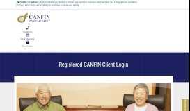 
							         Registered Canfin Client Login - CANFIN								  
							    