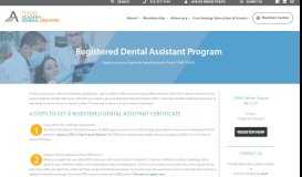 
							         Registered Dental Assistant Online Program								  
							    