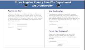 
							         registered in the LASD University - Los Angeles County Sheriff's ...								  
							    