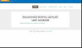 
							         Registered Rental Units - City of Salisbury MD								  
							    