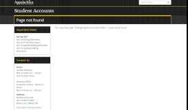 
							         Registered Student Billing - Student Accounts - Appalachian State ...								  
							    