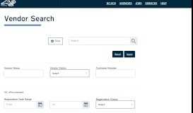 
							         Registered Vendor Search - NC E-Procurement								  
							    