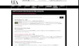 
							         Registering online - The UEA Portal								  
							    