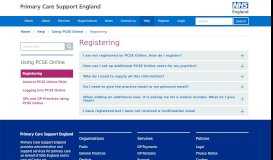 
							         Registering - Primary Care Services England - PCSE - NHS England								  
							    