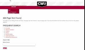 
							         Registrar | Accessing MyCWU - Central Washington University								  
							    