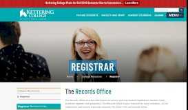 
							         Registrar - Kettering College								  
							    