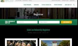 
							         Registrar Office - Saint Leo Portal | Saint Leo University								  
							    