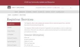 
							         Registrar Services | Albany Law School								  
							    