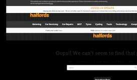 
							         Registration and Log-in - Halfords Advice Centre								  
							    