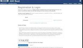 
							         Registration and Login - A.M. Best								  
							    