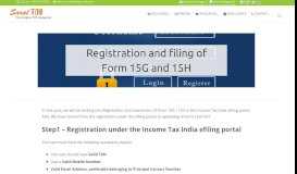 
							         Registration and submission of Form 15G / 15H (eFiling at ITD)								  
							    