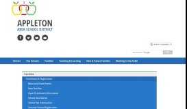 
							         Registration - Appleton Area School District								  
							    