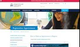 
							         Registration Appointment - Coquitlam College								  
							    