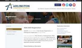 
							         Registration - Arlington Community Schools								  
							    
