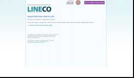 
							         Registration Cancelled | LINECo								  
							    