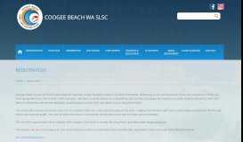 
							         registration - CBSLSCCBSLSC - CBSLSC | Coogee Beach WA SLSC								  
							    