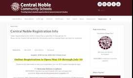 
							         Registration - Central Noble								  
							    