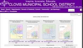 
							         Registration - Clovis Municipal School District								  
							    