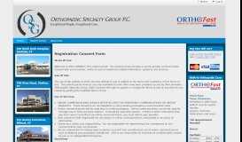 
							         Registration Consent Form - Log in - Orthopaedic Specialty Group								  
							    