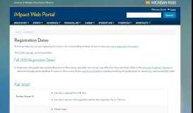 
							         Registration Dates | iMpact Web Portal | University of Michigan's Ross ...								  
							    