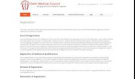 
							         Registration - Delhi Medical Council								  
							    