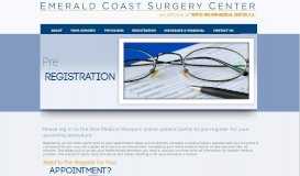 
							         Registration - Emerald Coast Surgery Center								  
							    