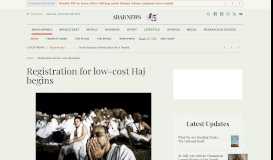 
							         Registration for low-cost Haj begins | Arab News								  
							    