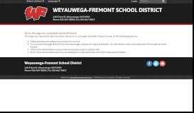 
							         Registration Form - Weyauwega-Fremont School District								  
							    