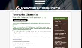 
							         Registration Forms - English - Sweetwater County School District #2								  
							    