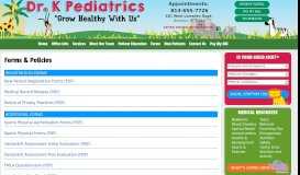 
							         Registration Forms & Policies | Dr. K Pediatrics, Brandon FL								  
							    