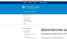
							         Registration Guide - Columbia College								  
							    