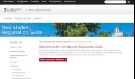 
							         Registration Guide | Office of the Registrar | SDSU								  
							    