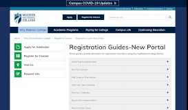 
							         Registration Guides-Classic Portal | Madison Area Technical College								  
							    