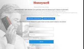 
							         Registration - Honeywell Safety and Productivity Solutions								  
							    
