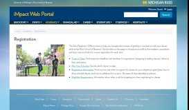 
							         Registration | iMpact Web Portal | University of Michigan's Ross ...								  
							    