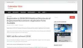
							         Registration in 2018/2019 National Directorate of Employment ...								  
							    